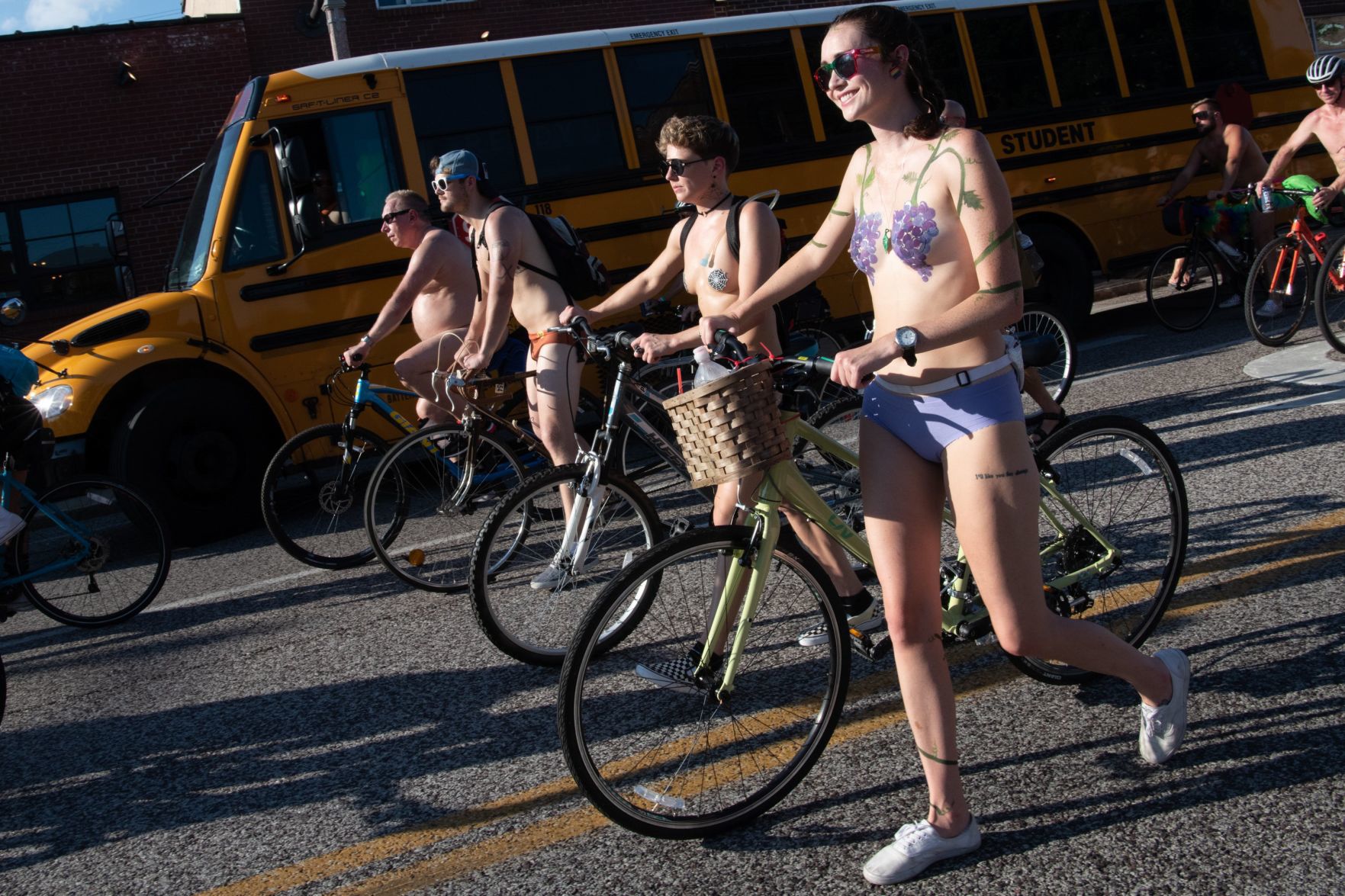 2019 World Naked Bike Ride in St. Louis